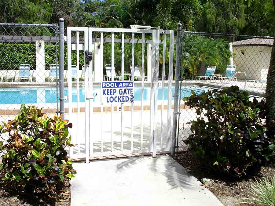 Boca Ciega Village Community Pool Gate